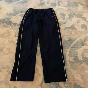 Blue Nike athletic pants